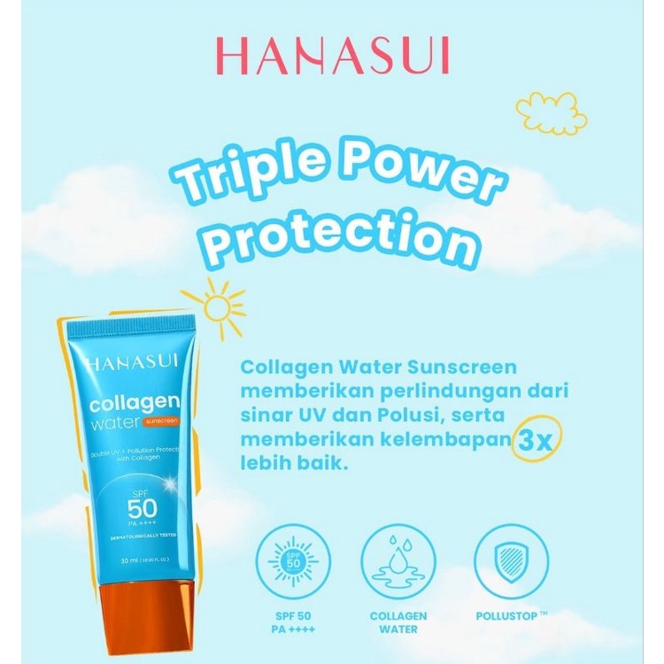 Hanasui collagen water sunscreen spf 50pa++++ | Spf 30 PA+++ | Hanasui Sunscreen