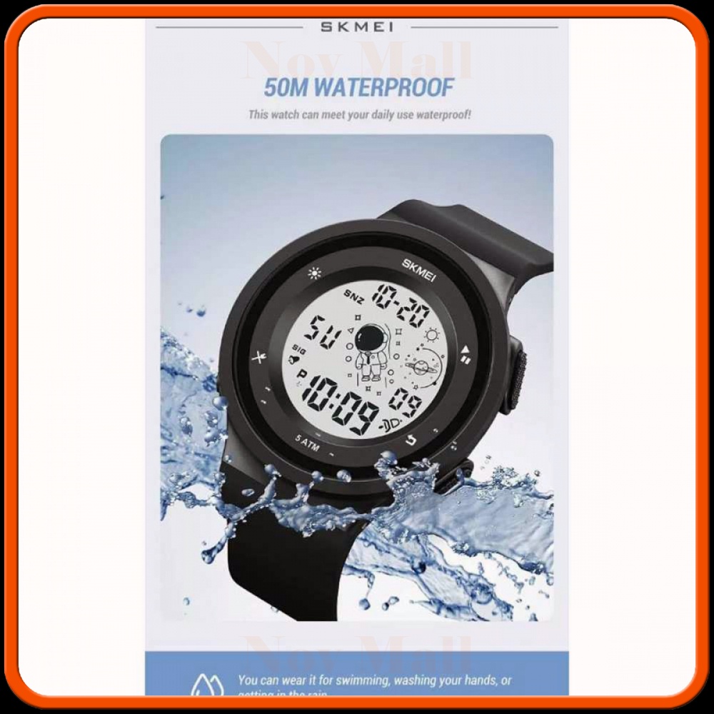 SKMEI Jam Tangan Digital Anak Space Series Alarm Waterproof EL Light - 1973