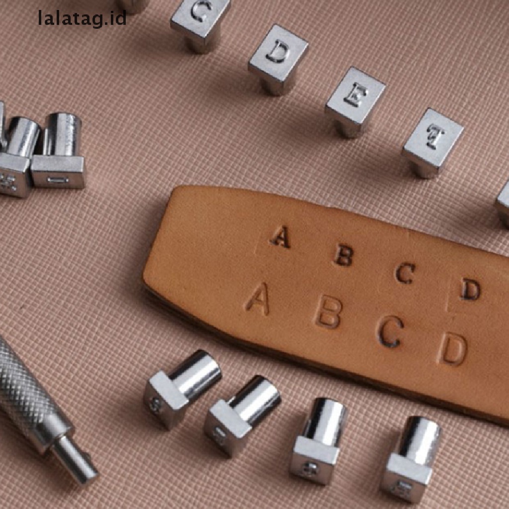 [lalatag] 36pcs Steel Alphabet letter Number Leather Stamp Punch Set Kerajinan Kulit [ID]