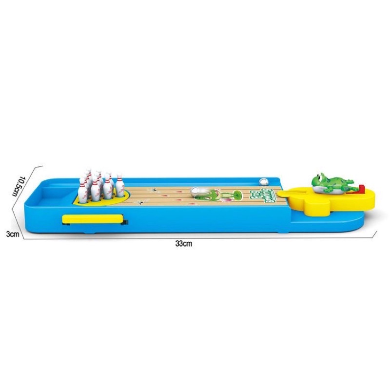 Mainan Anak FROG BOWLING Board Game Bowling Katak Mainan Bowling Mini