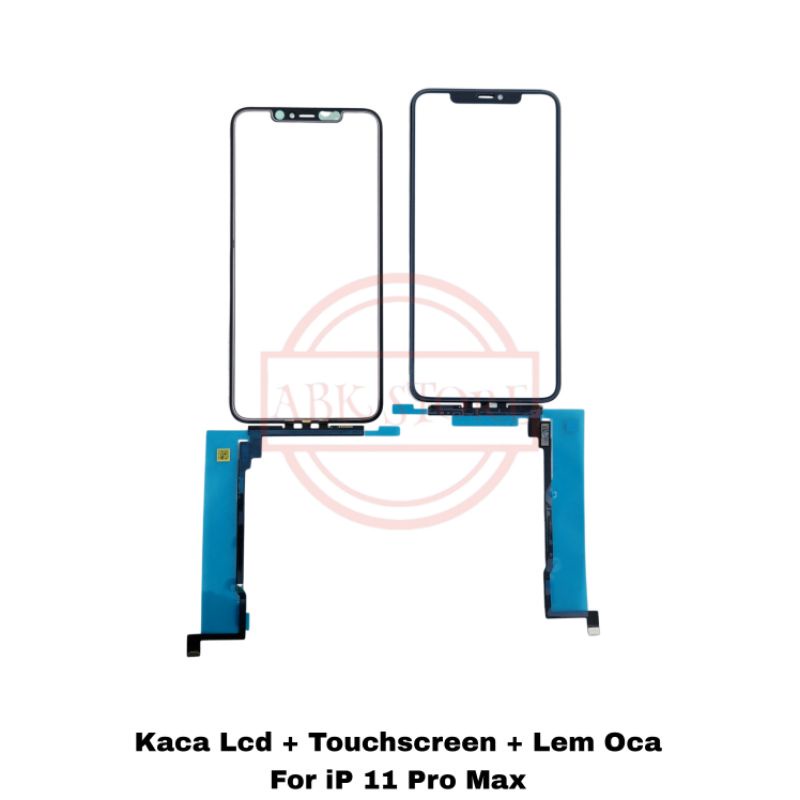 TOUCHSCREEN + KACA LCD IP 11 PRO MAX + LEM OCA