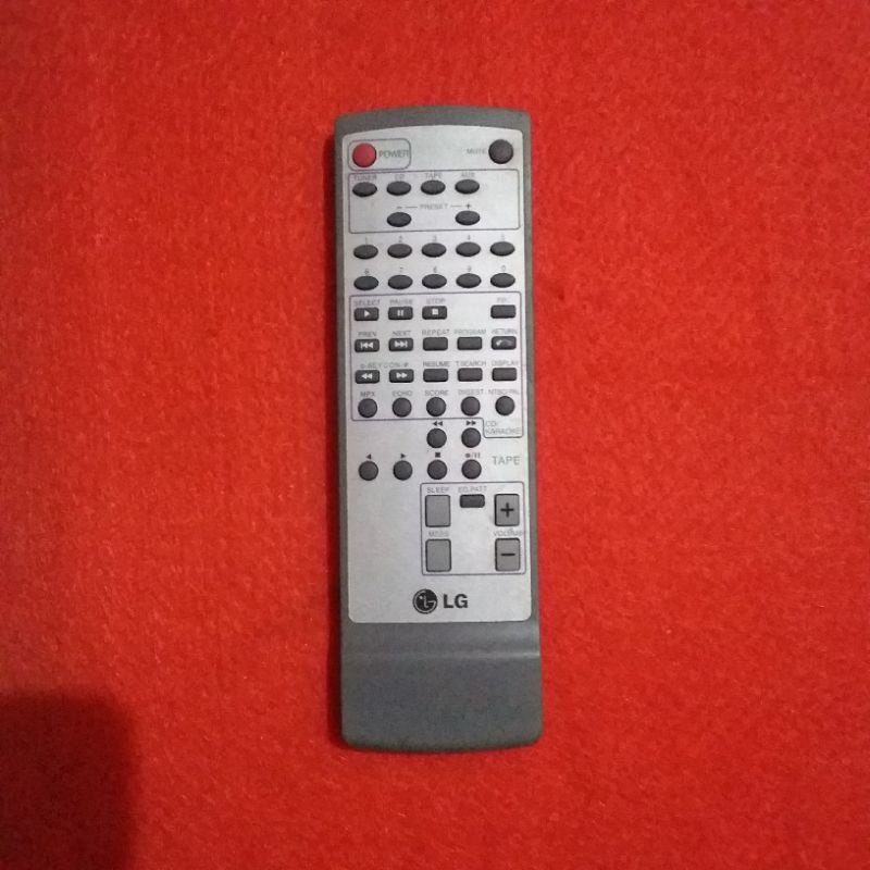 REMOTE TAPE CD COMPO KARAOKE LG ORIGINAL