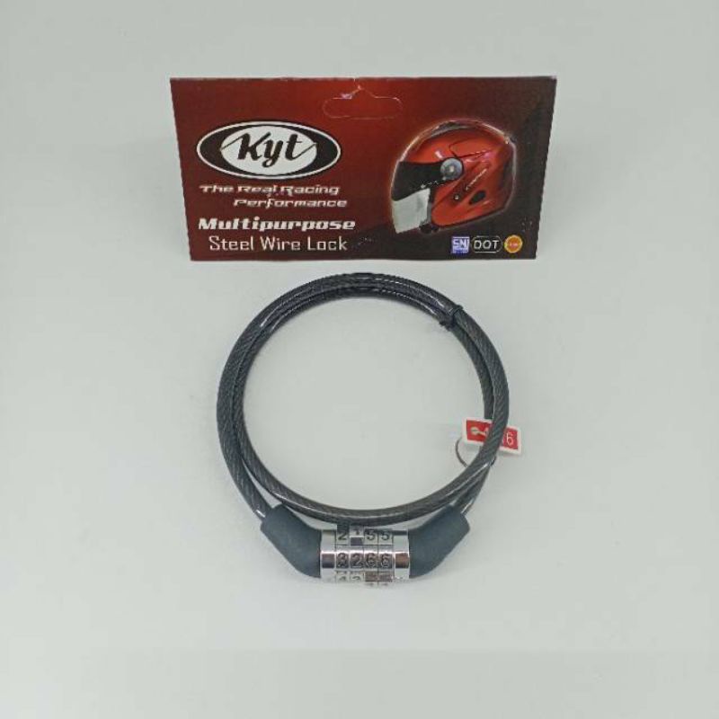Wire lock helm gembok pengaman anti maling merk KYT