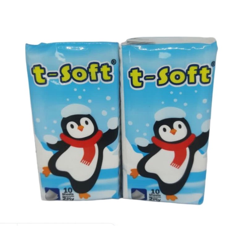 PROMO TISU T-SOFT 10 SHEET / TISU SAKU T SOFT 2 ply / TISU TSOFT TRAVEL PACK