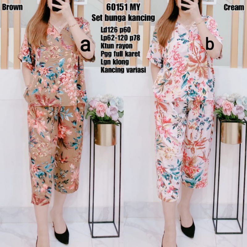 setelan katun rayon adem setelan katun 7per8