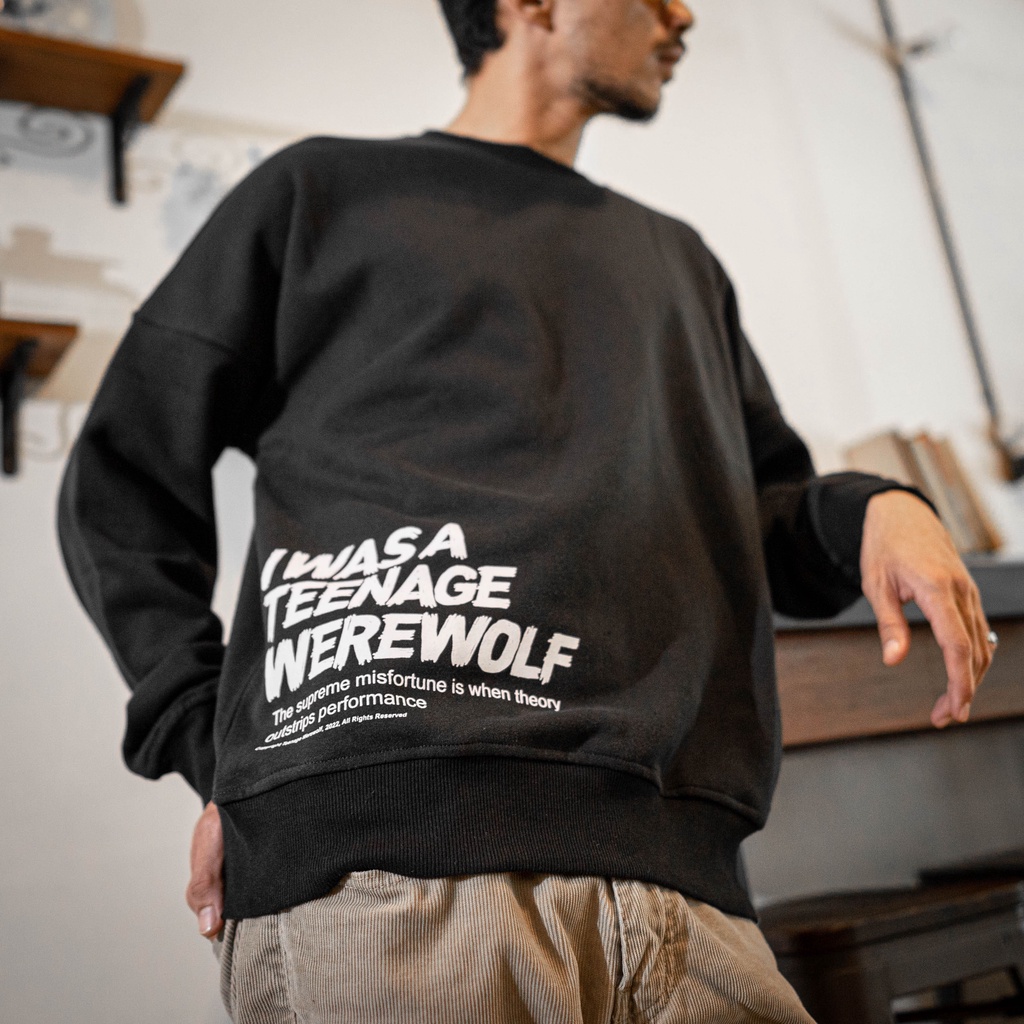 Teenage Werewolf Sweatshirt Theory Black