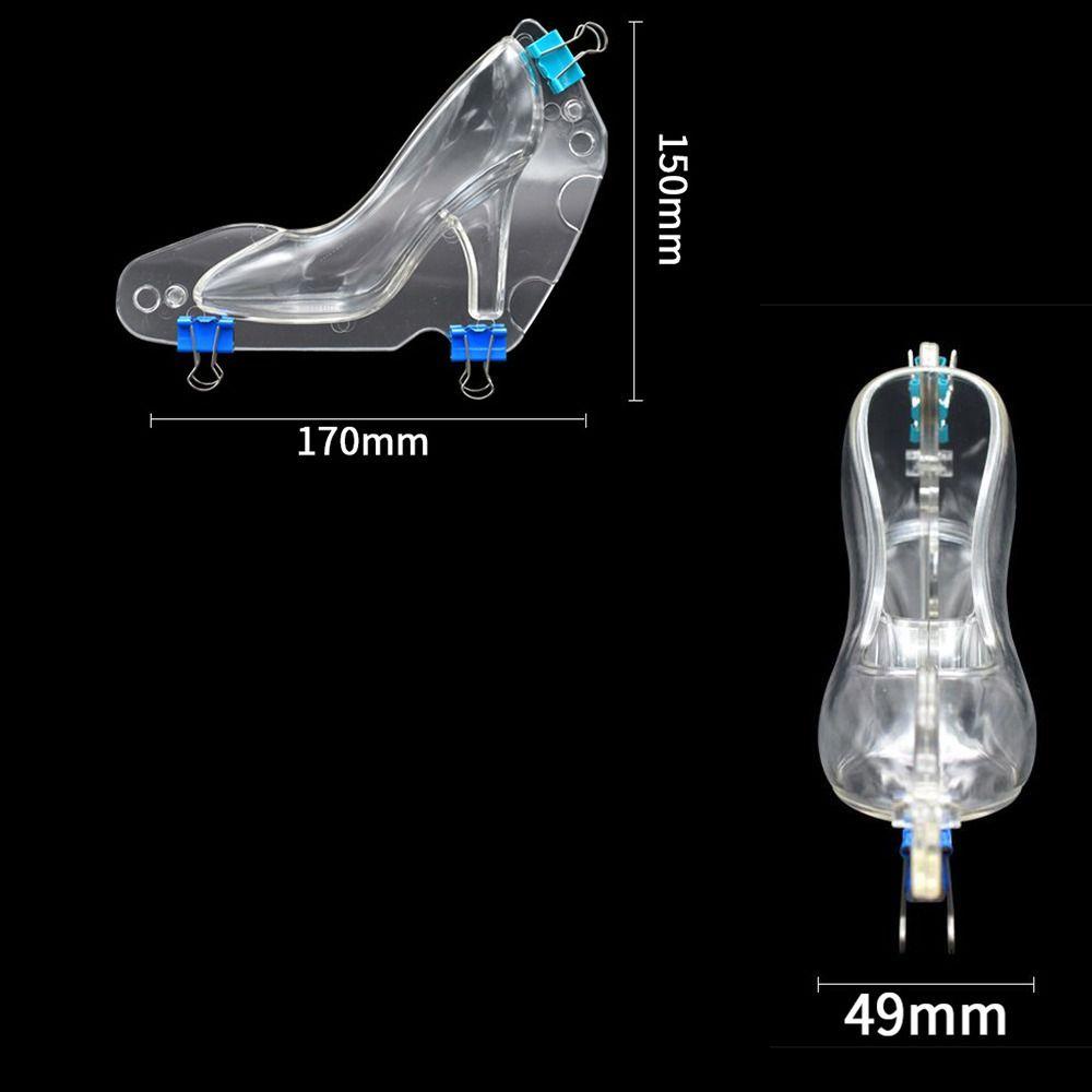 Solighter Cetakan Sepatu Tumit Tinggi Alat Masak Cetakan 3D Handmade Dekorasi Jelly Es Sabun Cetakan