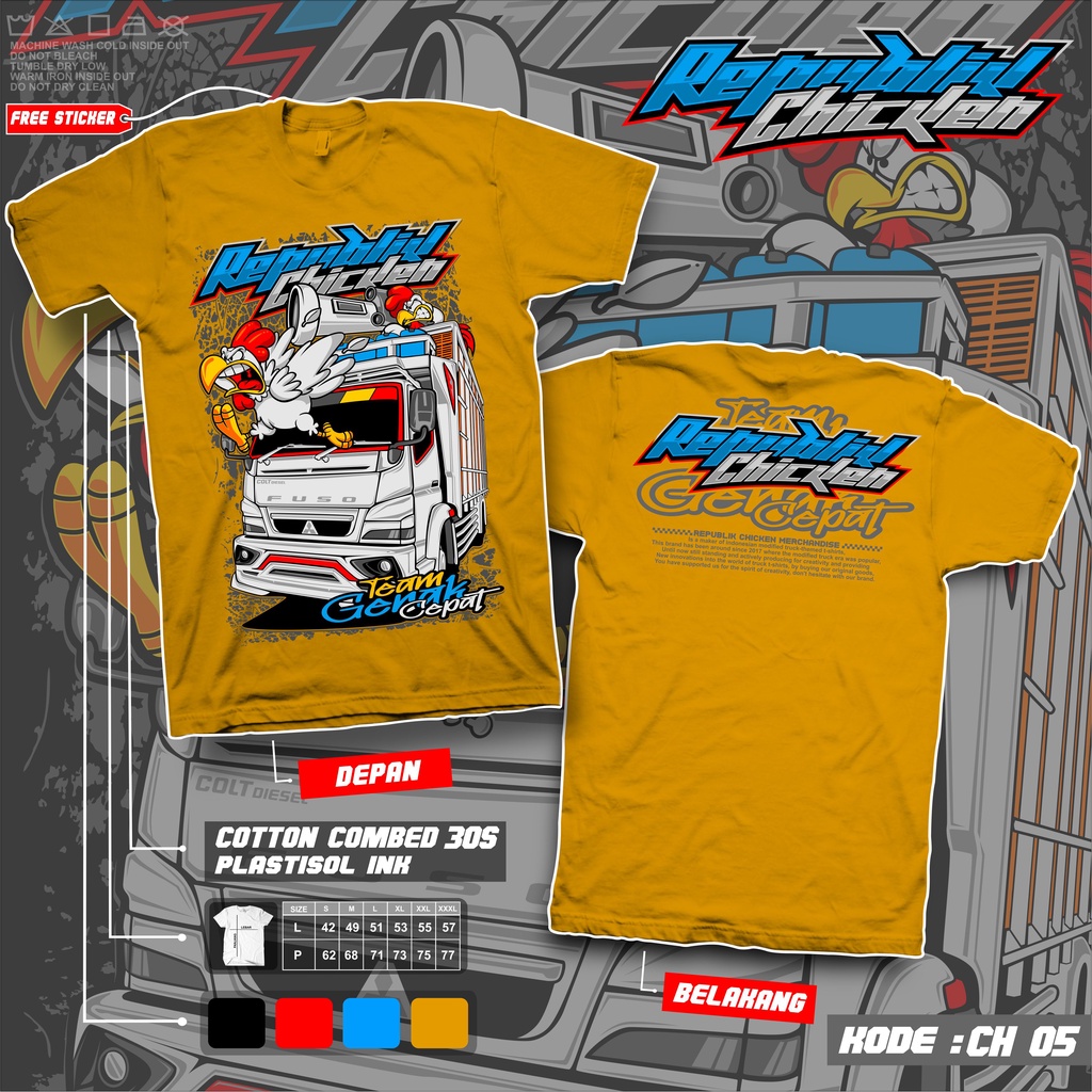 Kaos truck republik chicken kaos truck kurir chicken kaos truck aktor chicken kaos truck oleng ayam balap kaos truk ayam mbois