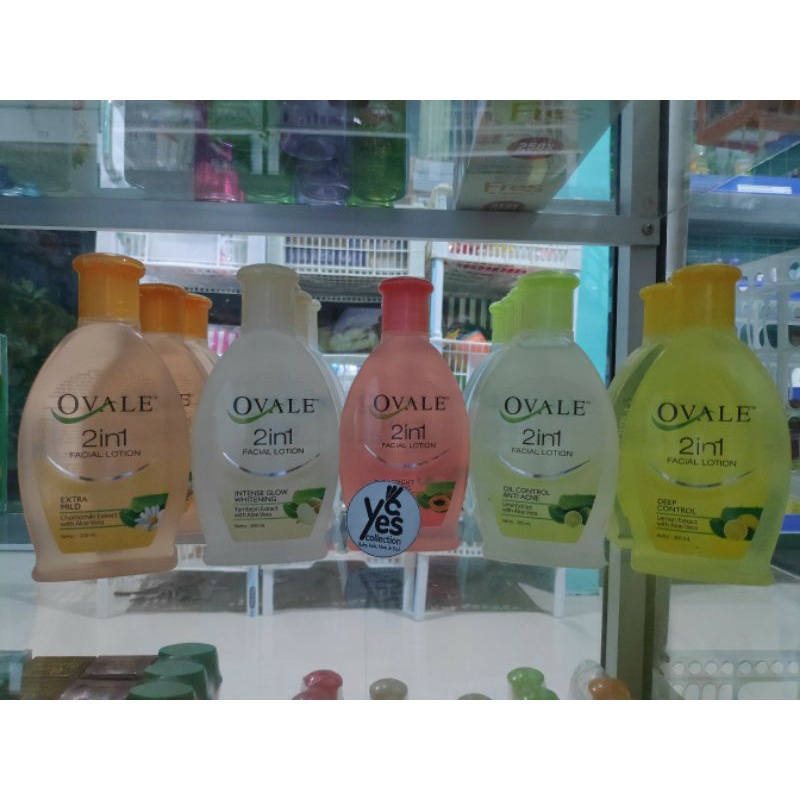Ovale Facial Lotion 200ml size BESAR 2in1 Pembersih Muka Cleanser wajah Oval Deep Kulit berminyak jerawat Oil Control Acne Berjerawat Intense Glow Mencerahkan Whitening Pure Bright Lemon Aloe vera Lime Bengkong Extra Mild melembutkan kulit