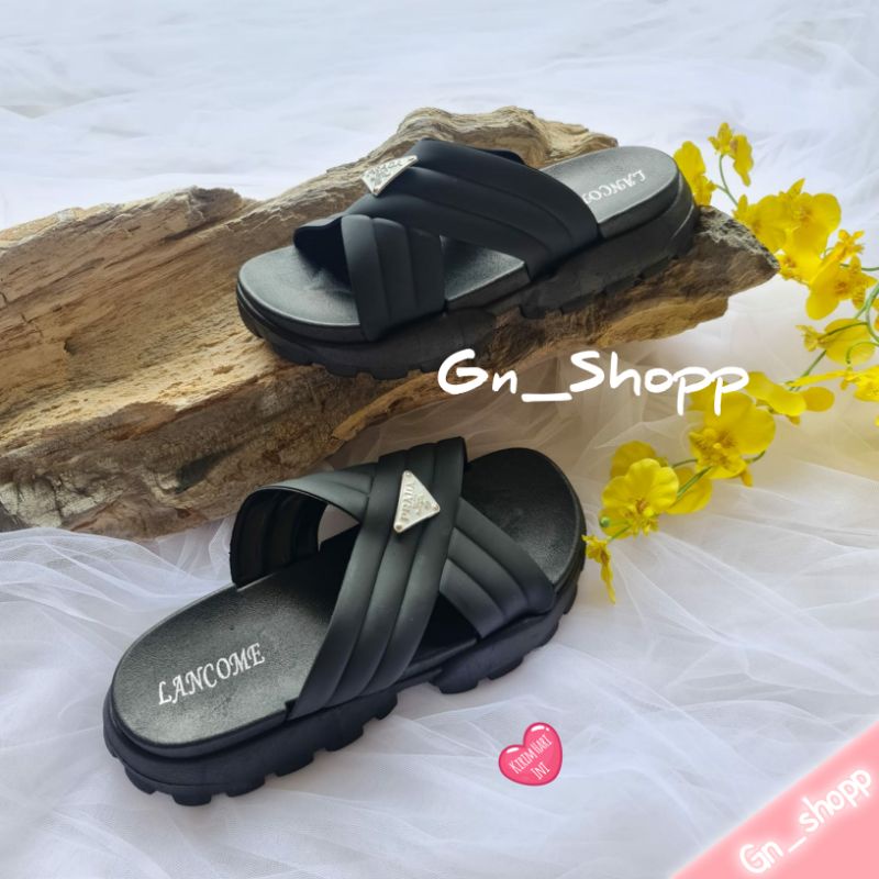 Sandal Wanita Tali Silang PIN SEGITIGA IMPORT Terbaru 023-A7