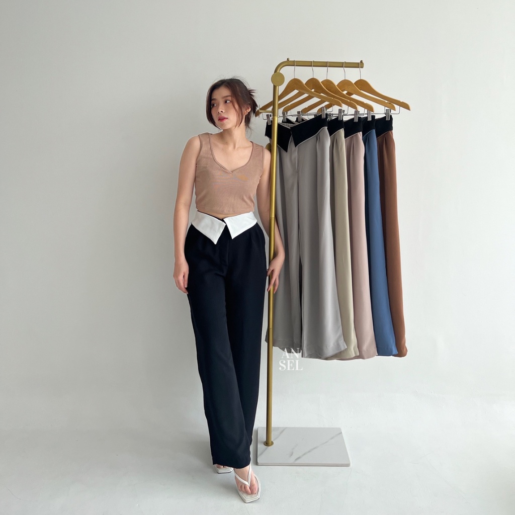 Harley Pants  - Celana Anti Kusut - Celana Kulot Wanita - Celana Casual