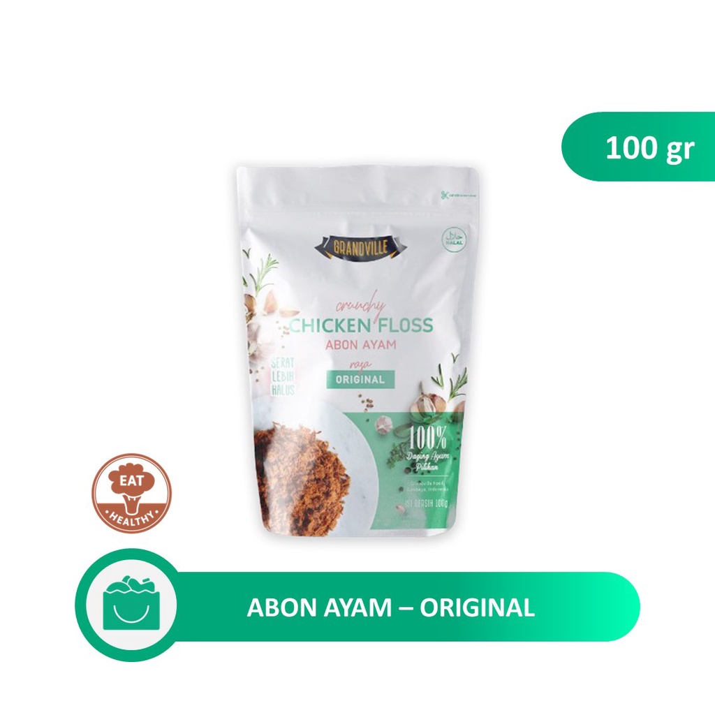 

Grandville Abon AYAM Crunchy Varian Rasa Original 100g