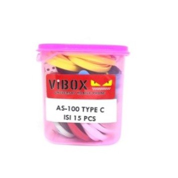 1 Toples Kabel Data VIBOX AS100 3.A Kabel Charger 1 Meter Micro Type C