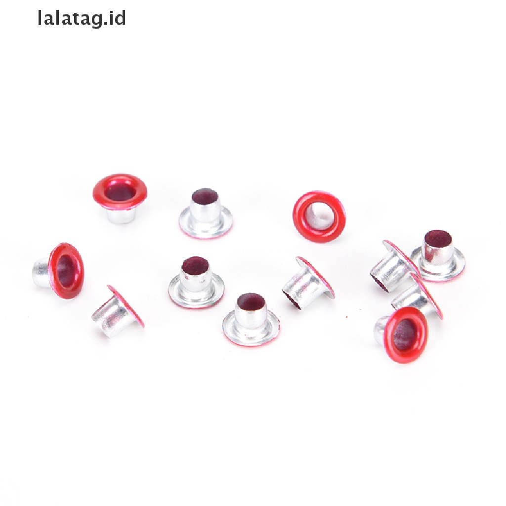 [lalatag] 100pcs 3mm Scrapbook Eyelet Random Mata Ayam Metal Warna Campur Untuk Pakaian DIY New [ID]