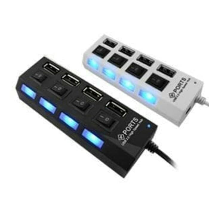 Usb Hub Saklar 4 Port On/Off High speed