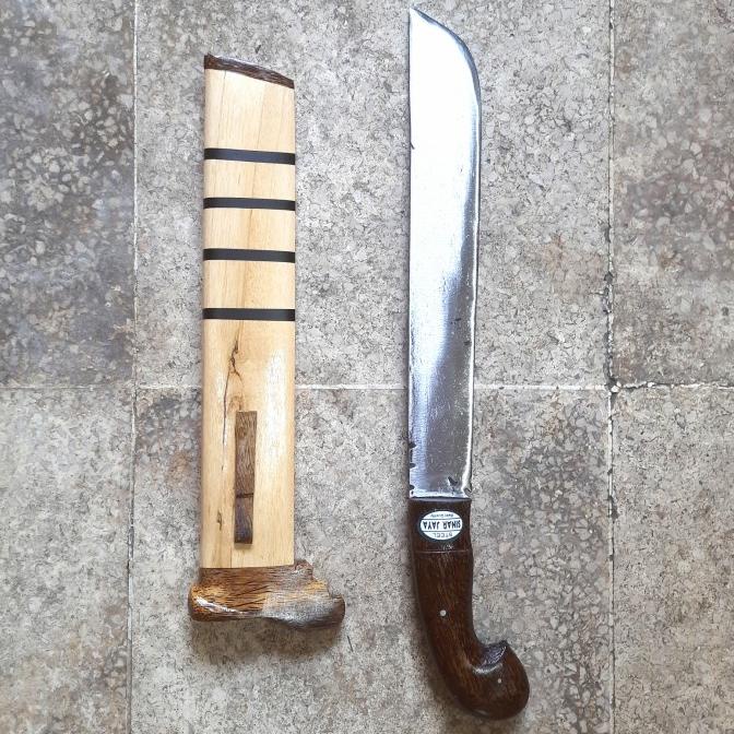 GOLOK POTONG DAGING KAYU POHON LOKAL