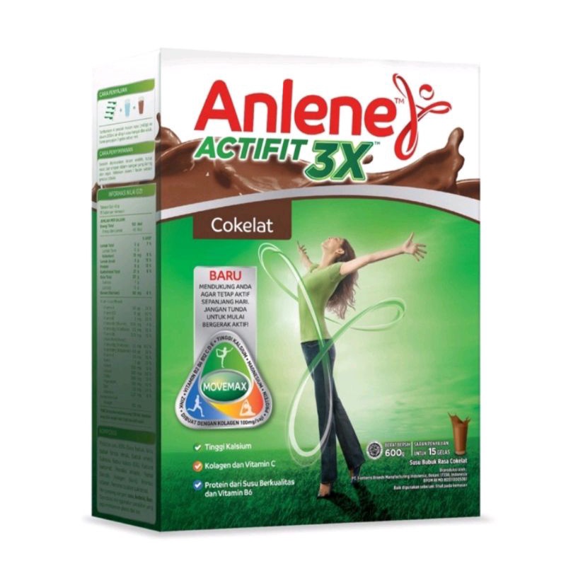 

ANLENE ACTIFIT 3X COKLAT 600GR