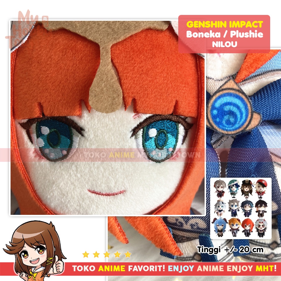 Boneka Anime Game Genshin Impact Karakter Nilou Sumeru Plushie Doll