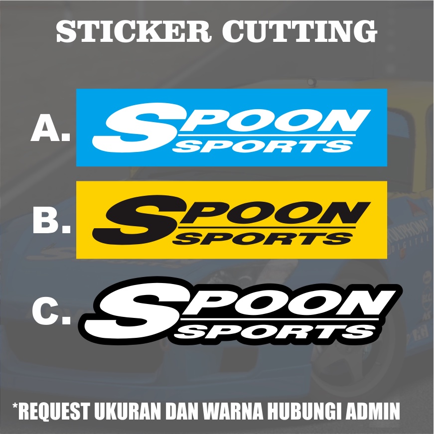 Stiker Spoon Sports Cutting / Sticker Cutting