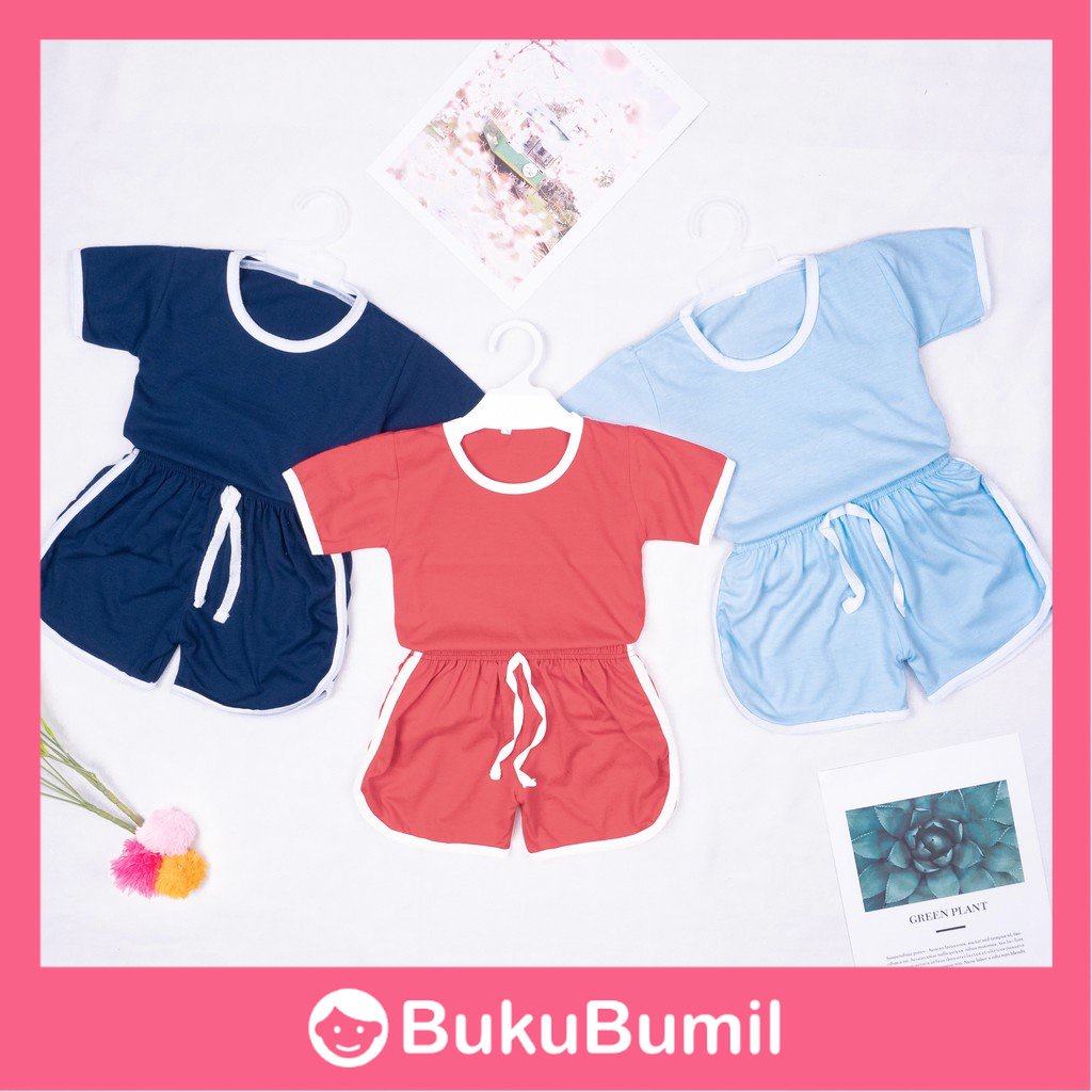 BUBU - KOREAN STYLE SETELAN BAJU PLAYSET Gwangyang ANAK / SETELAN ANAK BALITA POLOS / SETELAN UNISEX