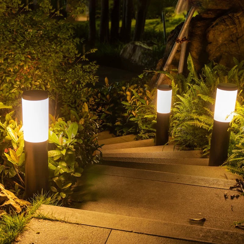 Tenaga Surya Kecerahan Tinggi Untuk Halaman Taman Rumput Jalan Setapak Tahan Air Hemat Energi Pencahayaan Malam Luar Ruangan Lampu LED Hias Landscap Light Ground Lamp