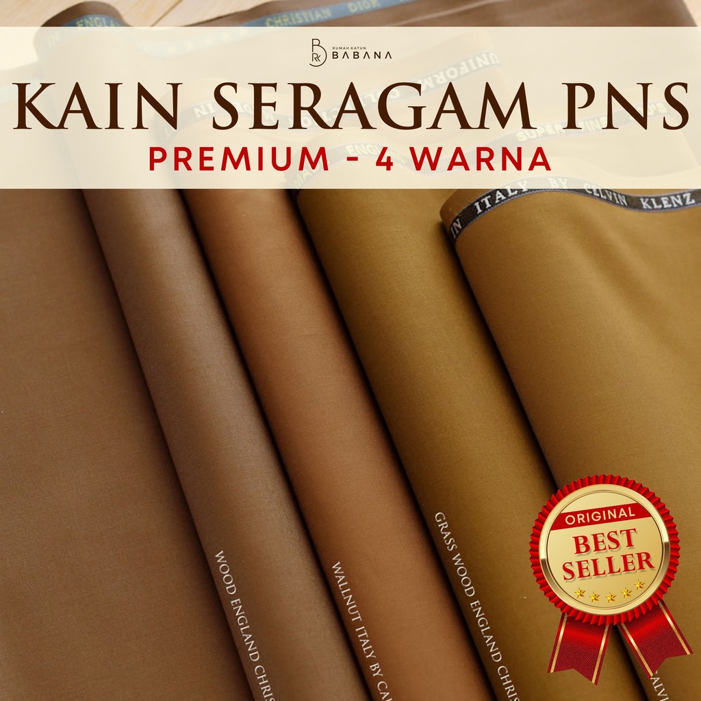 Babana Kain Pns Polos Warna Khaki