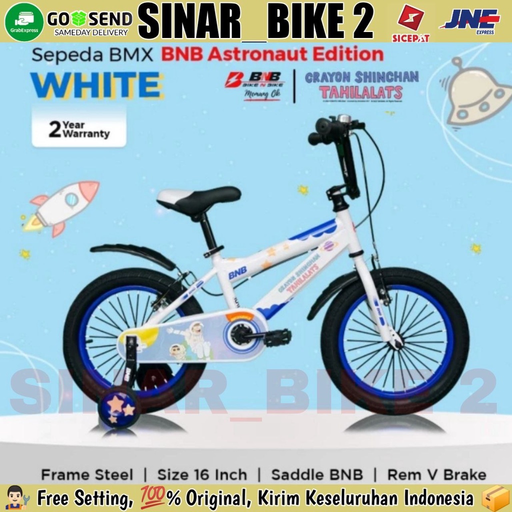 Sepeda Bmx BNB ASTRONAUT EDITION Anak Laki  Ukuran 16 Inch