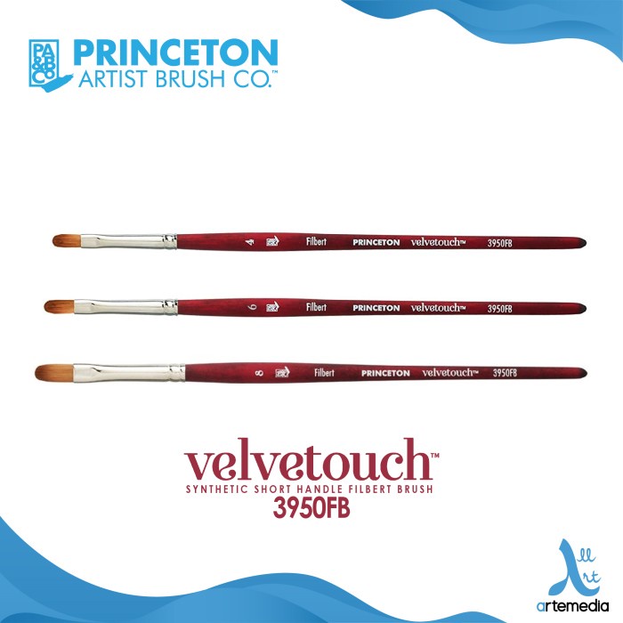 

Kulu Kuas Lukis Princeton Velvetouch 3950Fb Filbert Synthetic Brush Sh