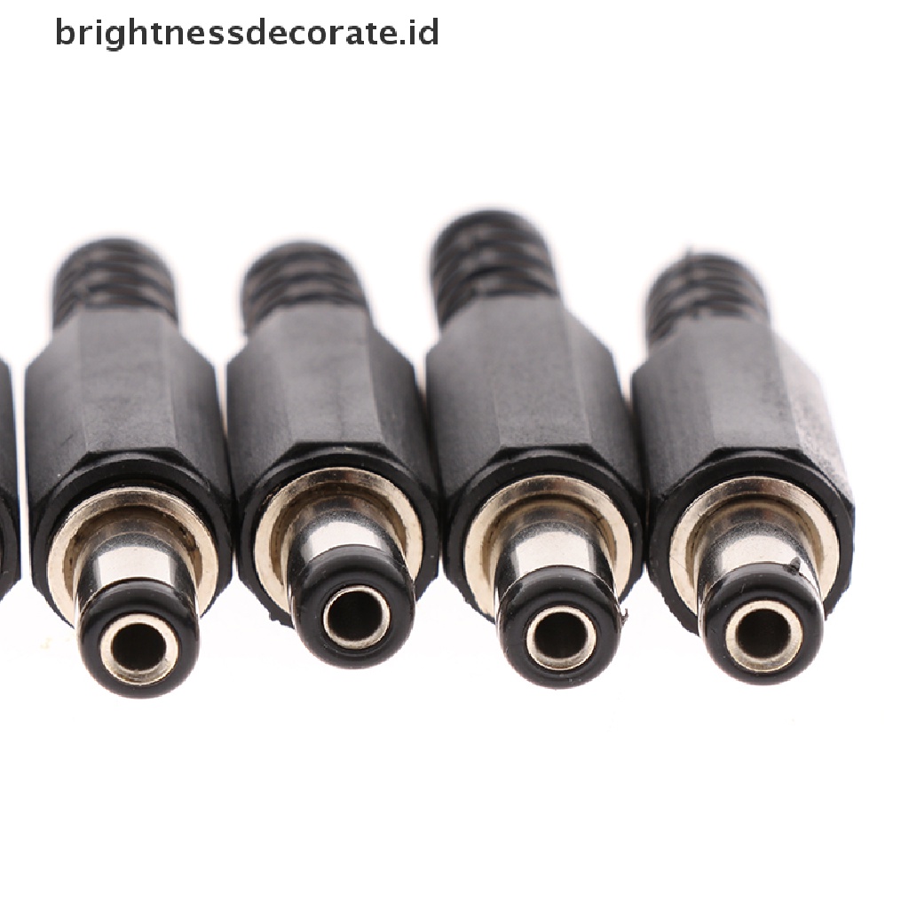 [Birth] 5pasang 5.5 x 2.1 DC Male Female Terminal 12V DC Power Supply Plug Socket Adapter [ID]