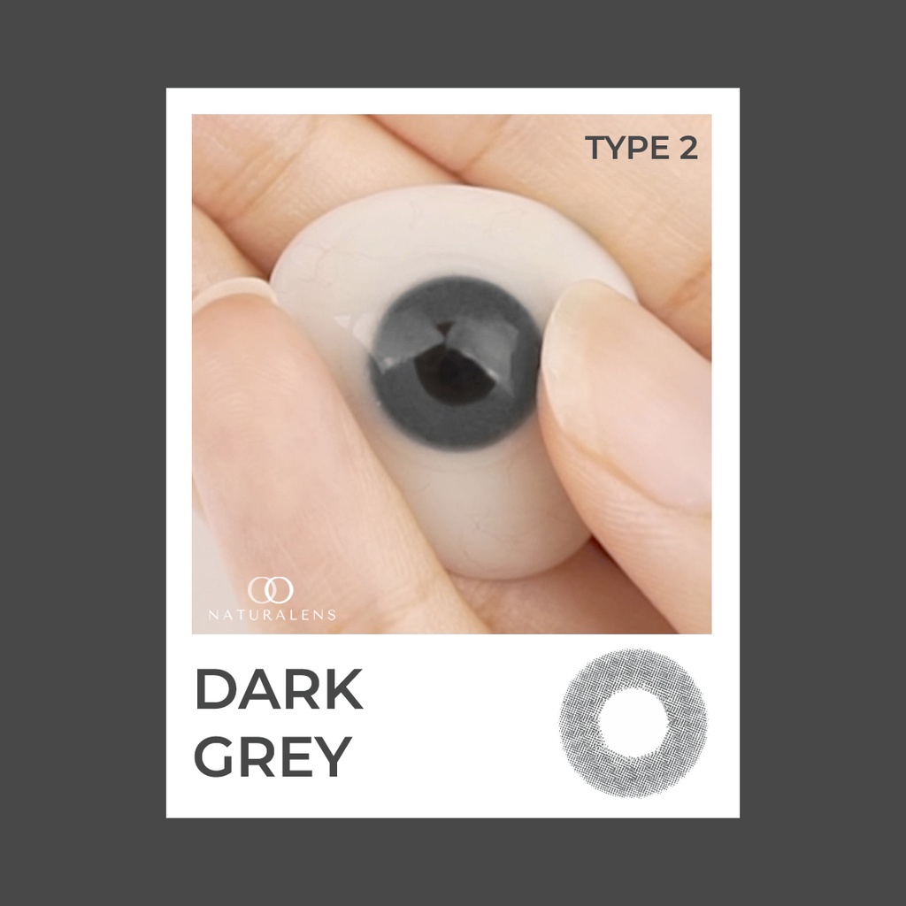 Naturalens Dark Grey Softlens Biomoist (0 sd -10) Contact Lens