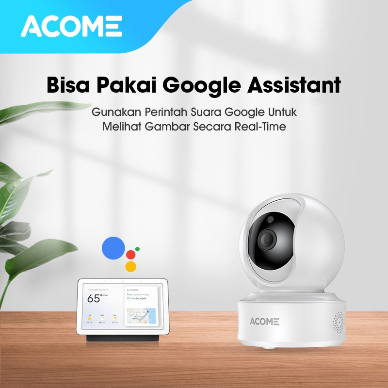 ACOME Smart Camera CCTV WiFi Camera Audio FULL HD 1440P 4MP Kamera No Blind Spot 2 Arah Garansi 2 Tahun Resmi APC03