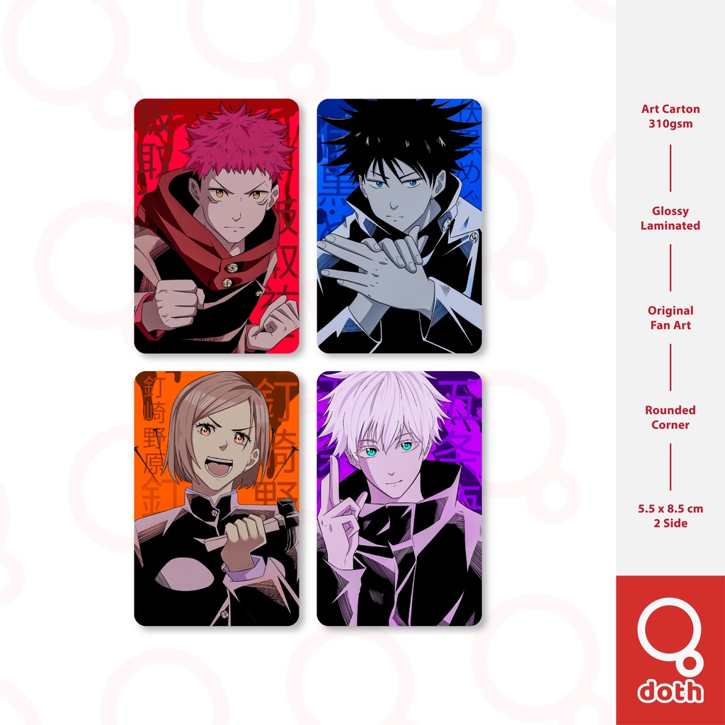 Jual Photocard Anime Jujutsu Kaisen Character | Photocard Anime ...