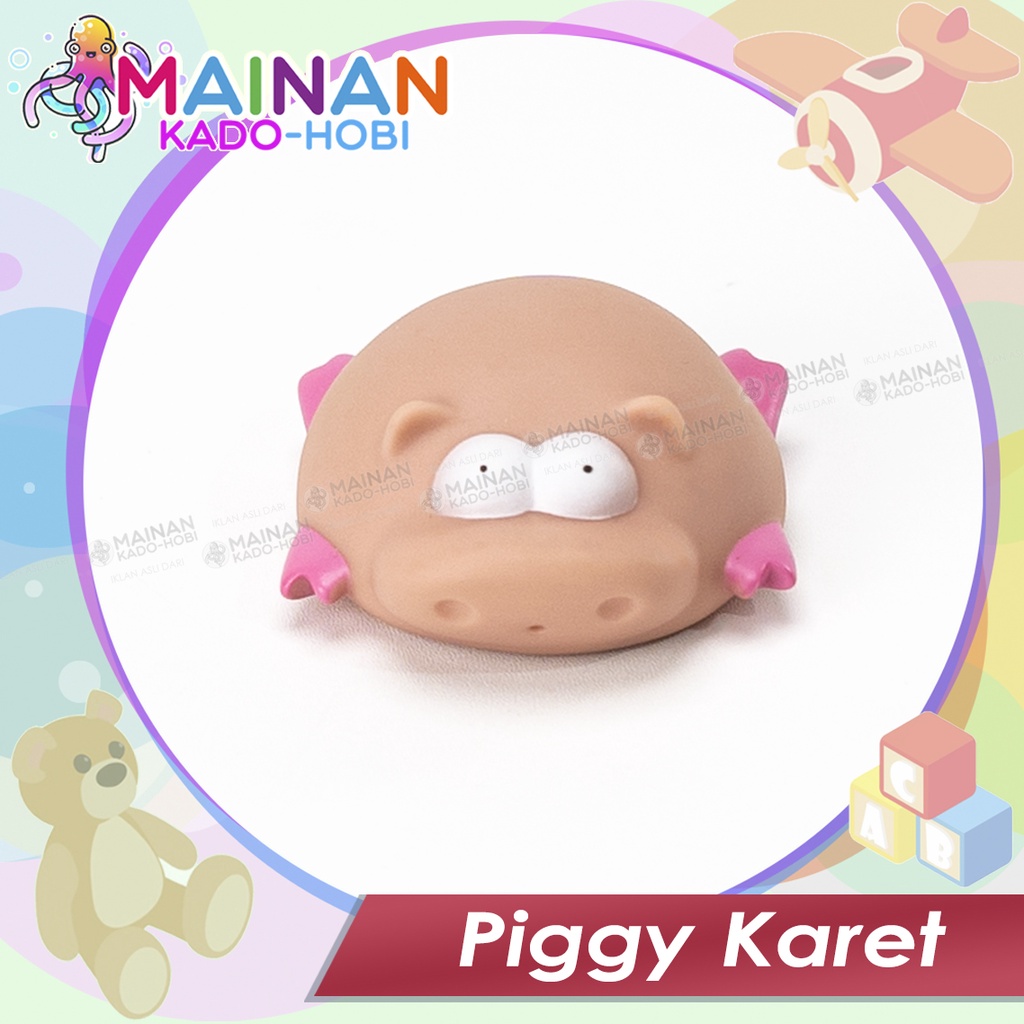 MAINAN BATH TOYS MANDI ANAK SEMPROT TEMBAK AIR PIGGY KARET