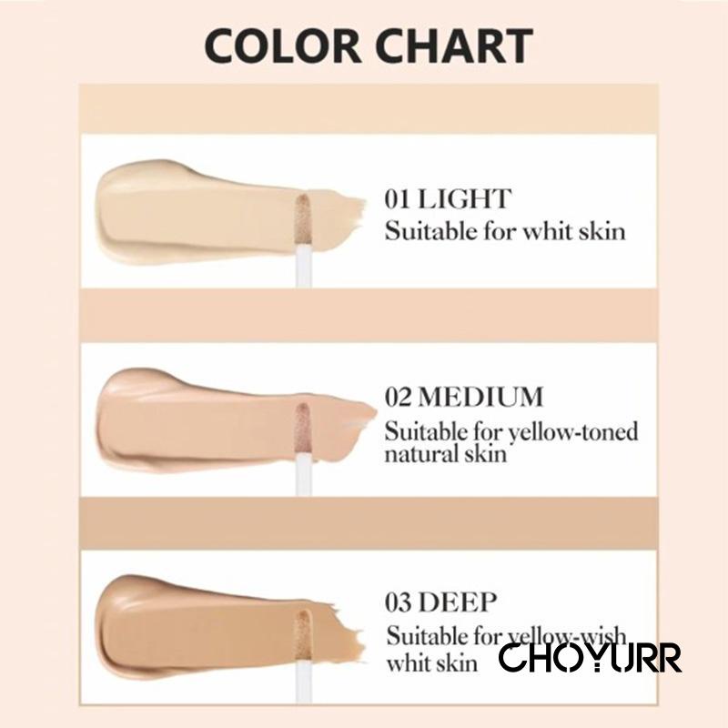 【COD】Light Concealer Liquid Foundation BB Cream Liquid 12ml Matte Foundation Cream Wajah Menyembunyikan Lingkaran Hitam Mata Cair Kosmetik Tahan Lama Untuk Harian-CH