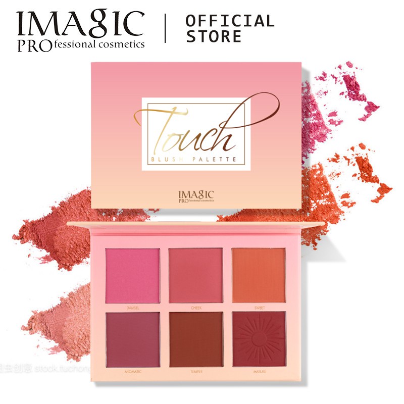 [ 100% ] [ ORIGINAL &amp; READY ] IMAGIC FA-123 6 COLORS PALETTE BLUSH ON - WARNA NATURAL &amp; SEGAR