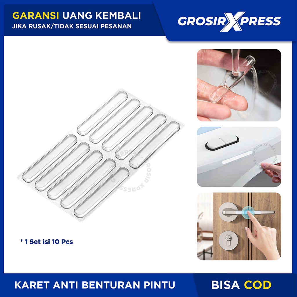 Pelindung Pintu Mobil Car Door Handle Protector Anti Gores Karet Stiker Silikon Strip Bumper Gagang Pintu Mobil Aman Anti Lecet | GROSIRXPRESS