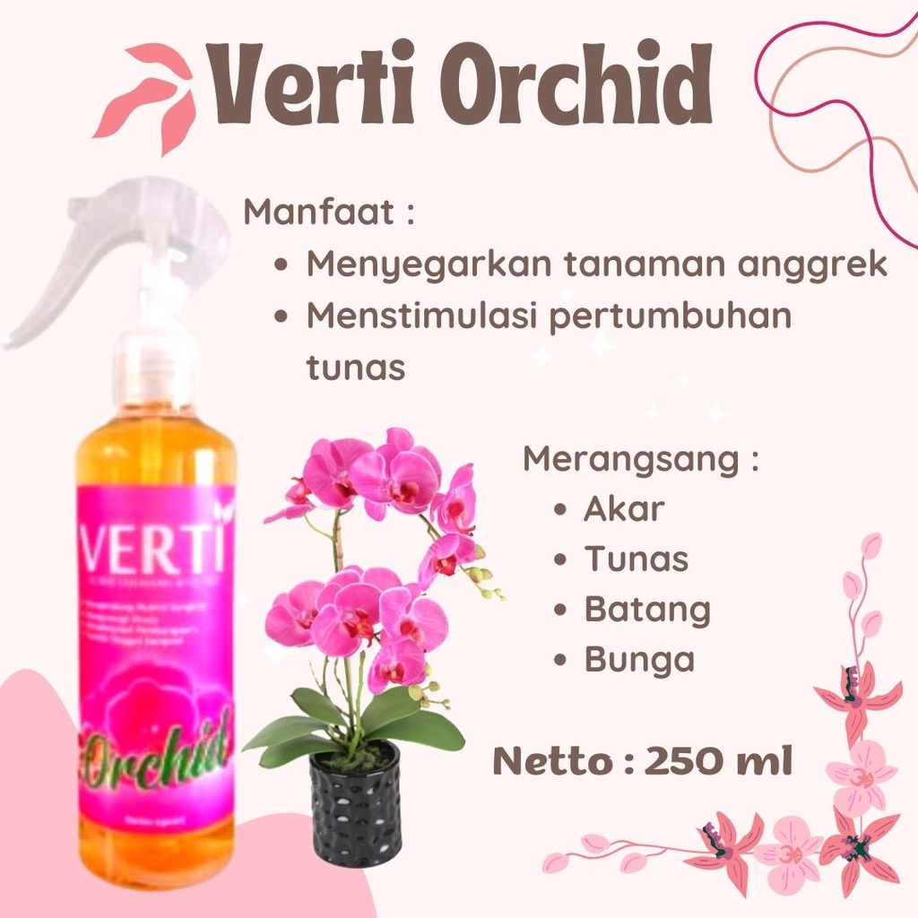 Jual Pupuk Anggrek Pupuk Anggrek Agar Cepat Berbunga Verti Orchid