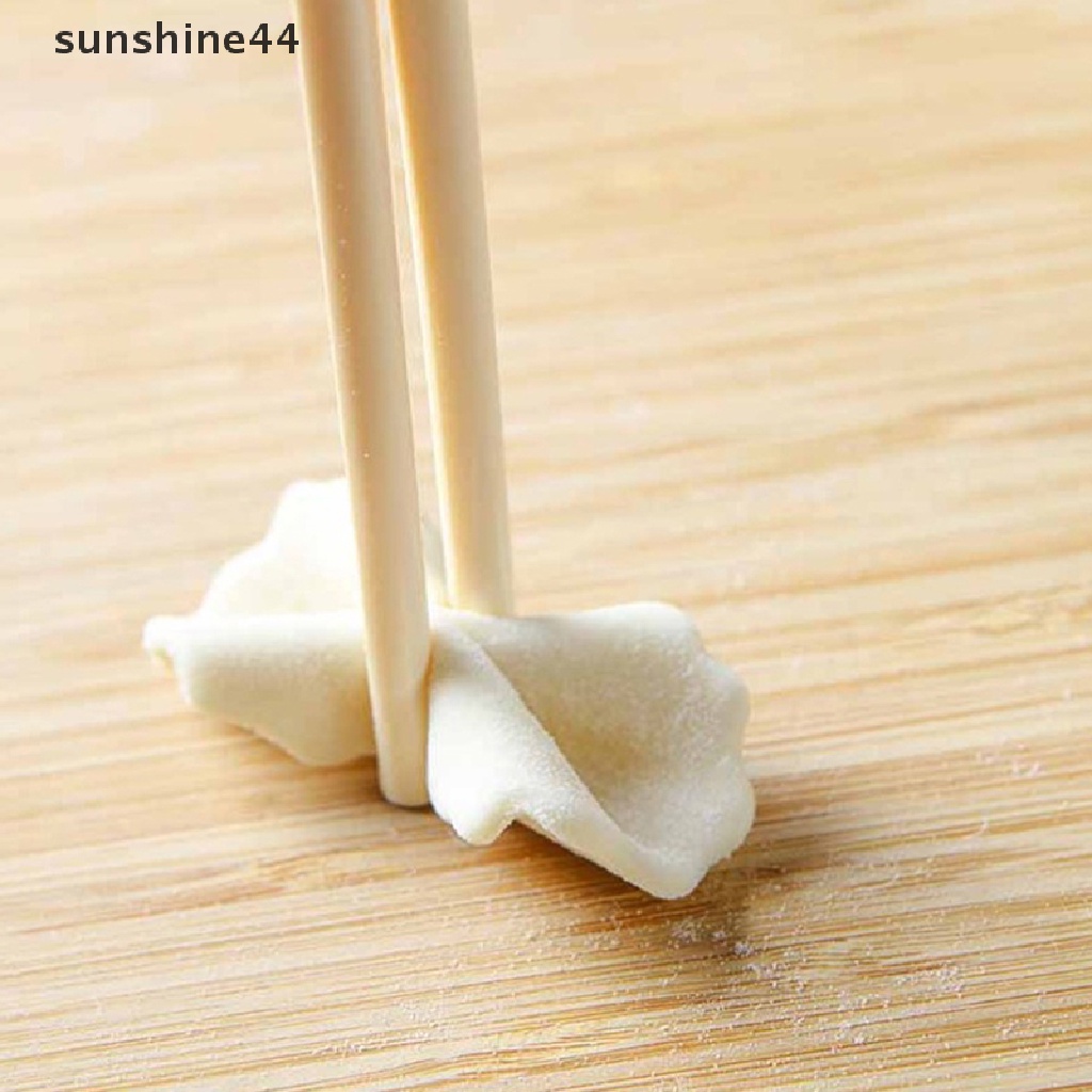 Sunshine 3Pcs/Set Stainless Steel Round Dumplings Cutter Cetakan Stamper Adonan Kue Kering Bulat.