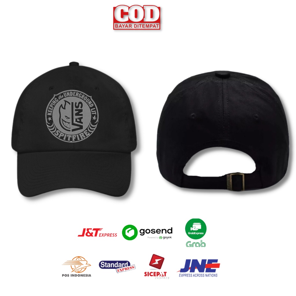 Topi Baseball Cap Pria Wanita Dewasa Distro Van's Terbaru Tali Ring Besi