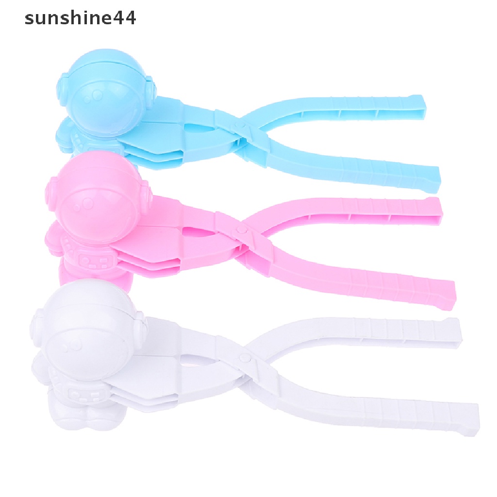 Sunshine 1pcs Pembuat Bola Salju Klip Plastik Anak-Anak Outdoor Pasir Snow Ball Cetakan Mainan Melawan.