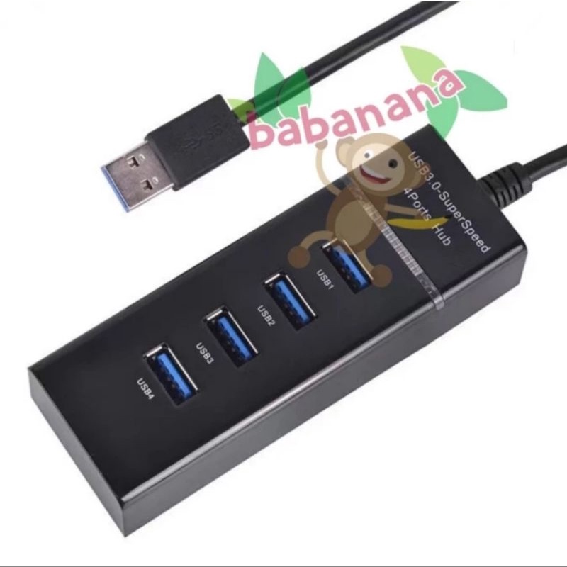 USB 4 port hub 3.0 cabang adapter splitter converter extension