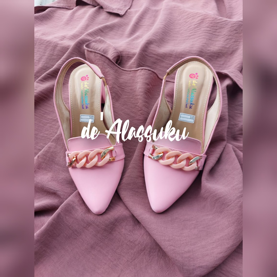 Alassuku.ID - Heels Sepatu Wanita TL Rantai