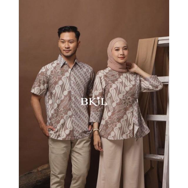 Baju Batik Couple Seno Ageng M L XL XXL Atasan Baju Batik Pria Wanita