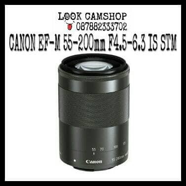 {BerkahStore} LENSA TELE CANON EF-M 55-200mm F/4.5-6.3 IS STM FOR EOS M M2 M3 M10 M5 Diskon