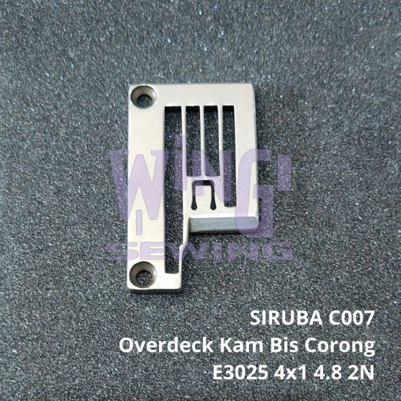 E3025 SIRUBA C007 4x1 4.8MM 2 Jarum Plat Mesin Jahit Overdeck Kam