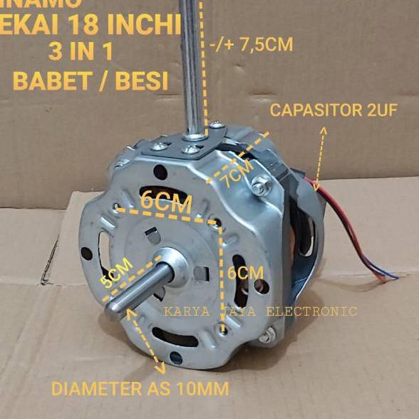 Paling Hemat Dinamo / Mesin / Motor kipas angin Sekai Tornado 18 inch / Dinamo kipas angin sekai IST