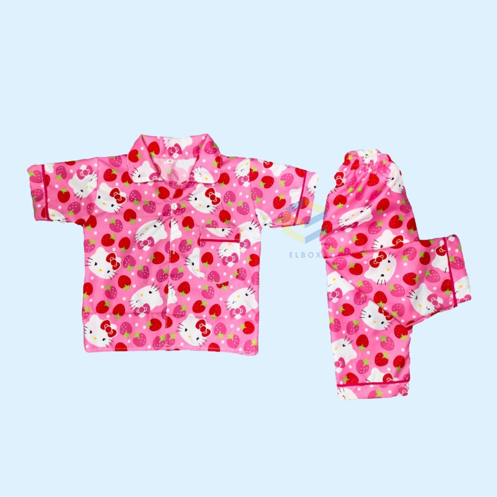 Bisa COD ELBOX Piyama Anak Pilih Motif 1 - 5 Tahun / Baju tidur Anak / Setelan Baju Anak