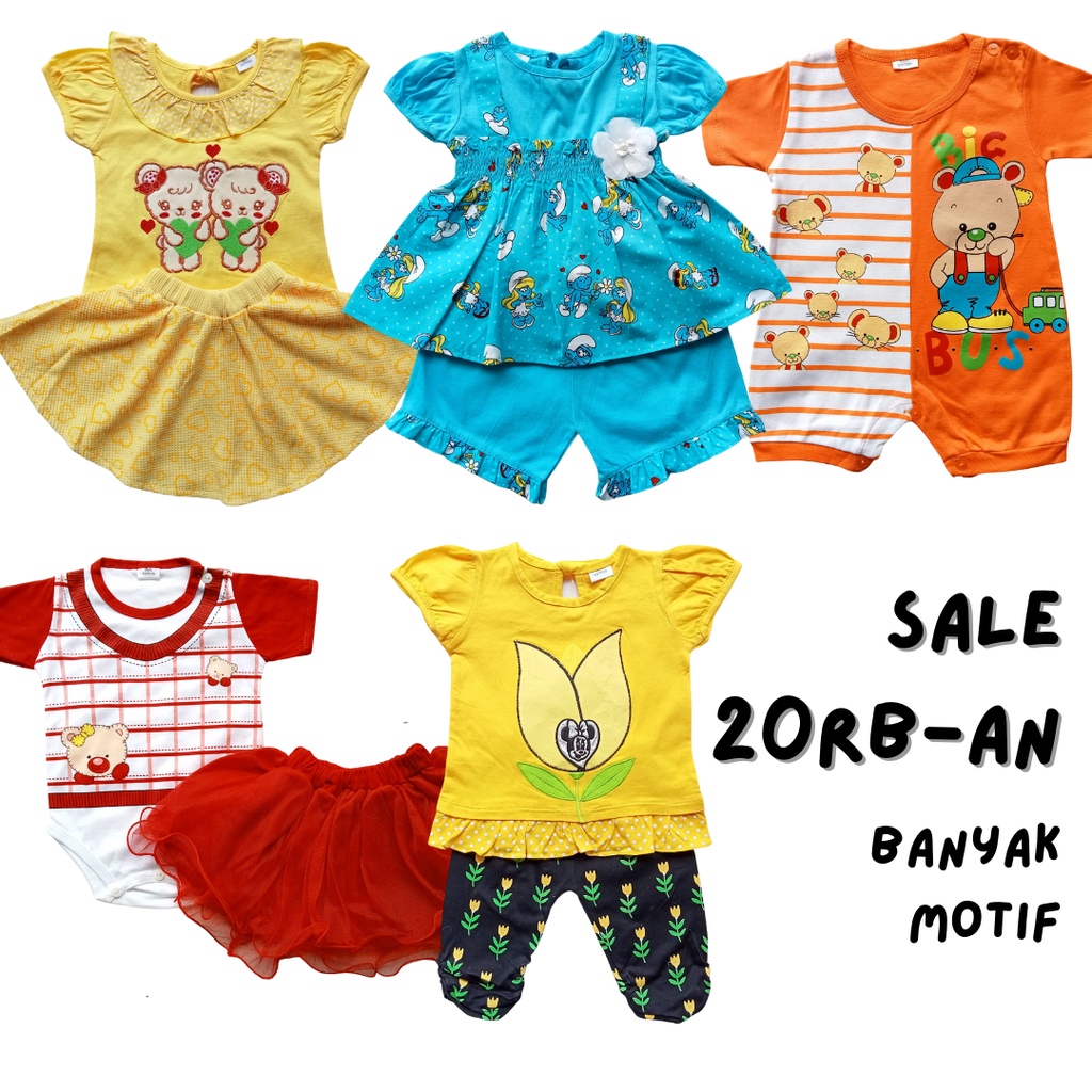 SALE CUCI GUDANG 5!! Baju bayi murah banget 0-1 tahun