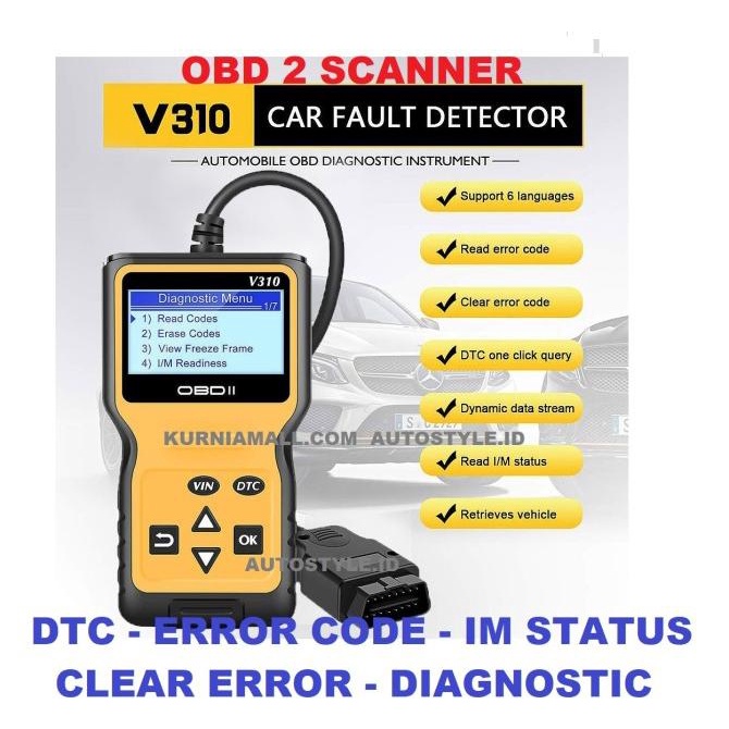 OBD2 scanner car diagnostic scan V310 OBD 2 code reader scanner ecu