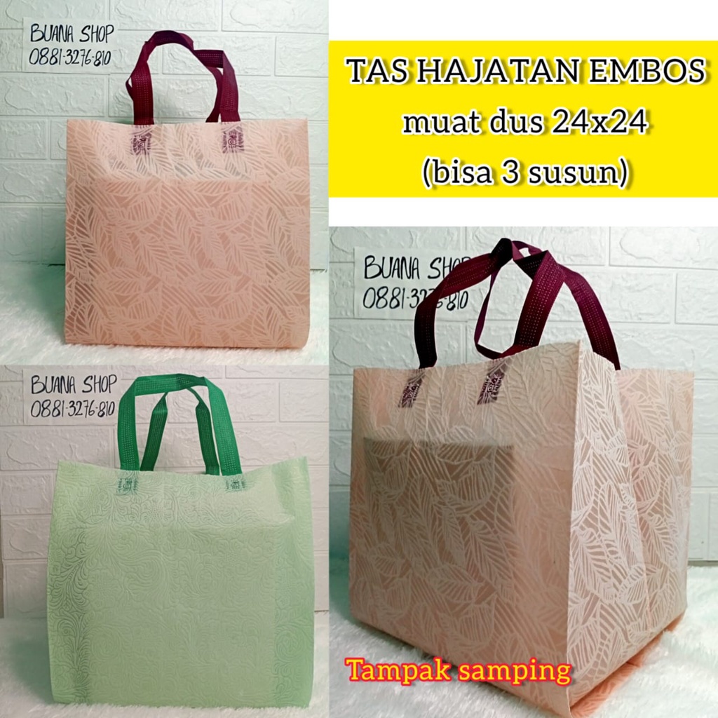

TAS HAJATAN EMBOS DUS 24x24 BAHAN TEKTUR TEBAL /TAS HAJATAN/ TAS BERKAT